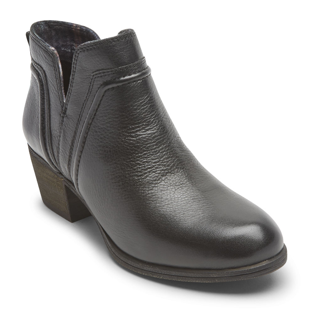 Rockport Boots Dame Svart - Cobb Hill Anisa V-Cut - RMWF40159